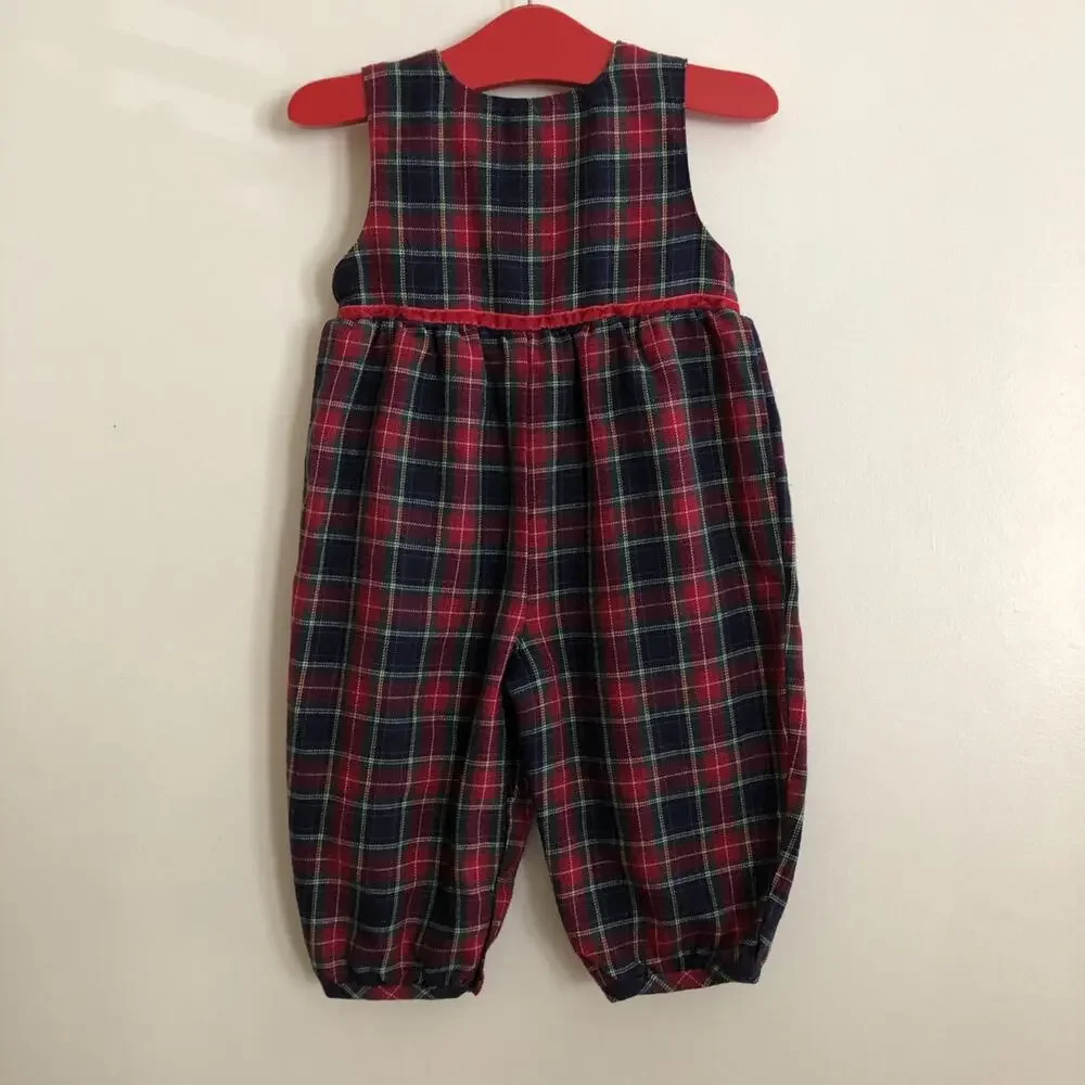 Vintage OshKosh Plaid Romper